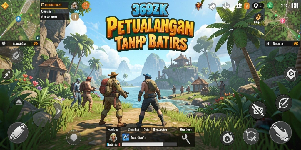 Gameplay mendebarkan di dunia terbuka 369ZK dengan lingkungan yang luas.