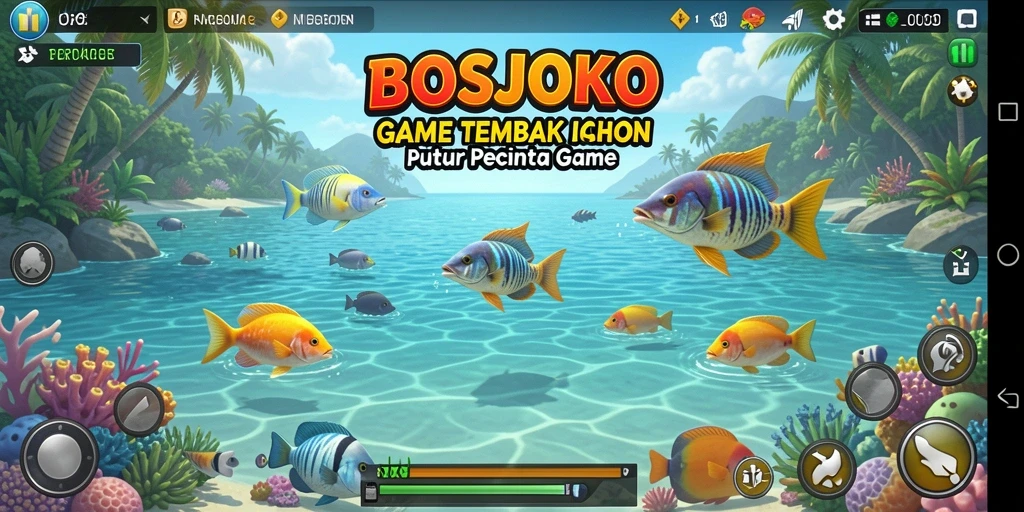 Screenshot gameplay Tembak Ikan yang penuh aksi.