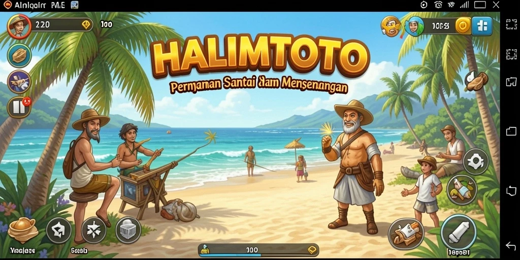 Menampilkan gameplay HALIMTOTO yang penuh warna dan menyenangkan.