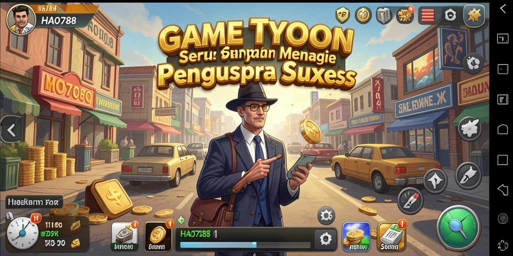 Tampilan gameplay HAO788 dengan strategi Tycoon yang menarik.