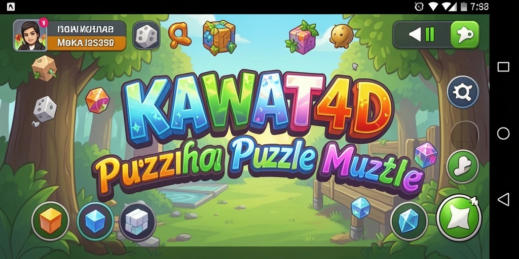 Gameplay seru dan menantang dari KAWAT4D saat menyelesaikan teka-teki.