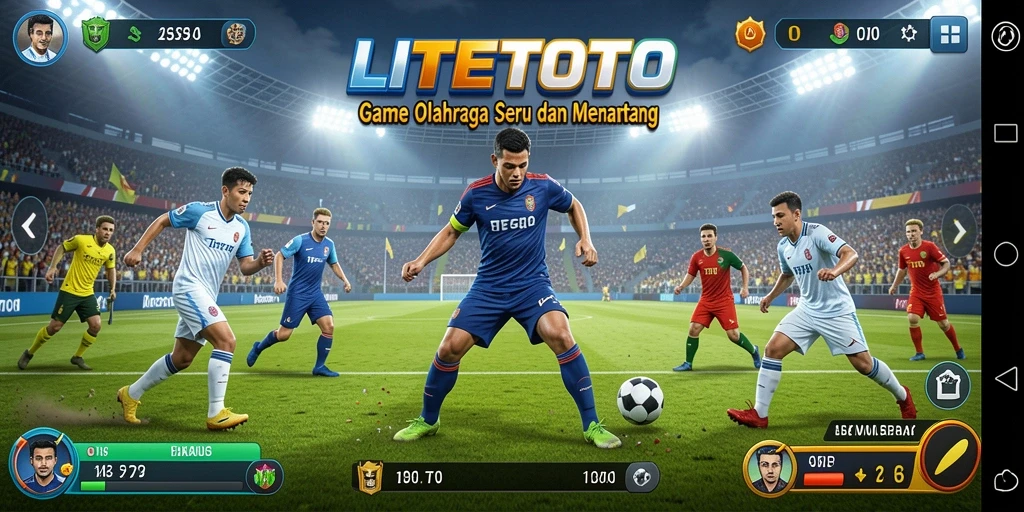 Screenshot utama LITETOTO menampilkan gameplay seru dan dinamis.