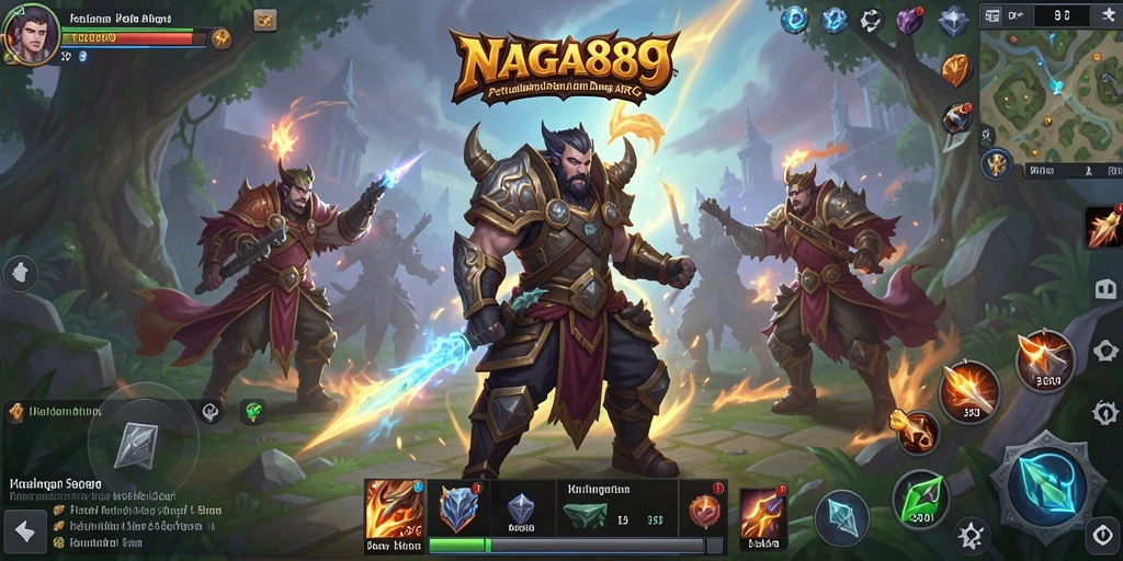 Tampilan gameplay seru di dunia fantasi NAGA889.