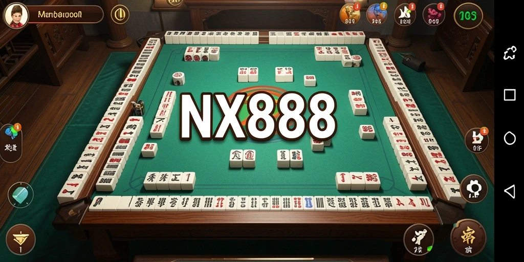 Screenshot utama NX888 menampilkan gameplay Mahjong yang seru dan menantang.
