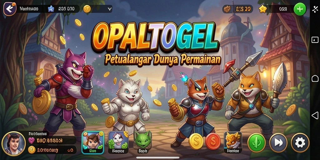 Screenshot menunjukkan momen seru dalam gameplay OPALTOGEL.