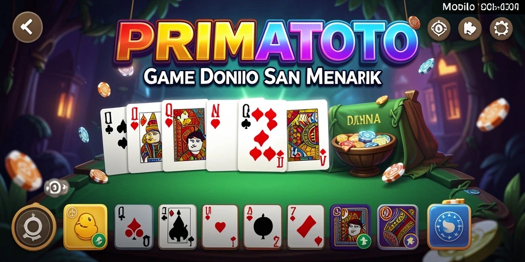 Tampilan menarik permainan Domino di PRIMATOTO