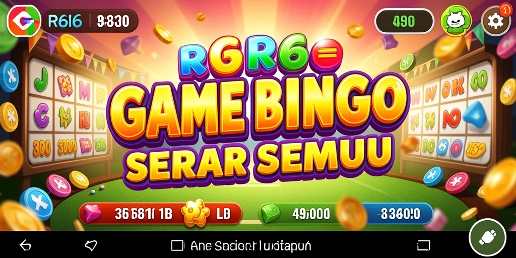 Screenshot R6R6 menampilkan gameplay Bingo yang menarik dan penuh warna.