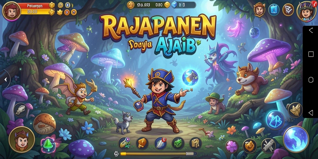 Tampilan gameplay <strong>RAJAPANEN</strong> yang menakjubkan dan penuh aksi petualangan.