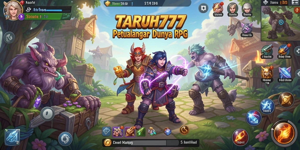 Screenshot TARUH777 menampilkan aksi seru di dunia RPG.
